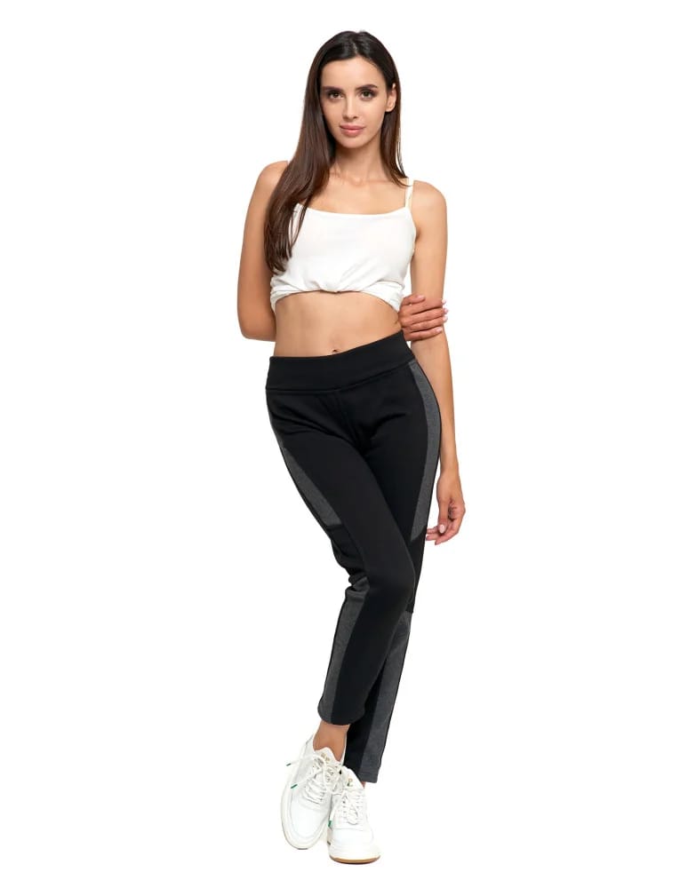 Legginsy damskie - Legginsy damskie ocieplane z wysokim stanem CZARNY  - produkt moraj.pl 8