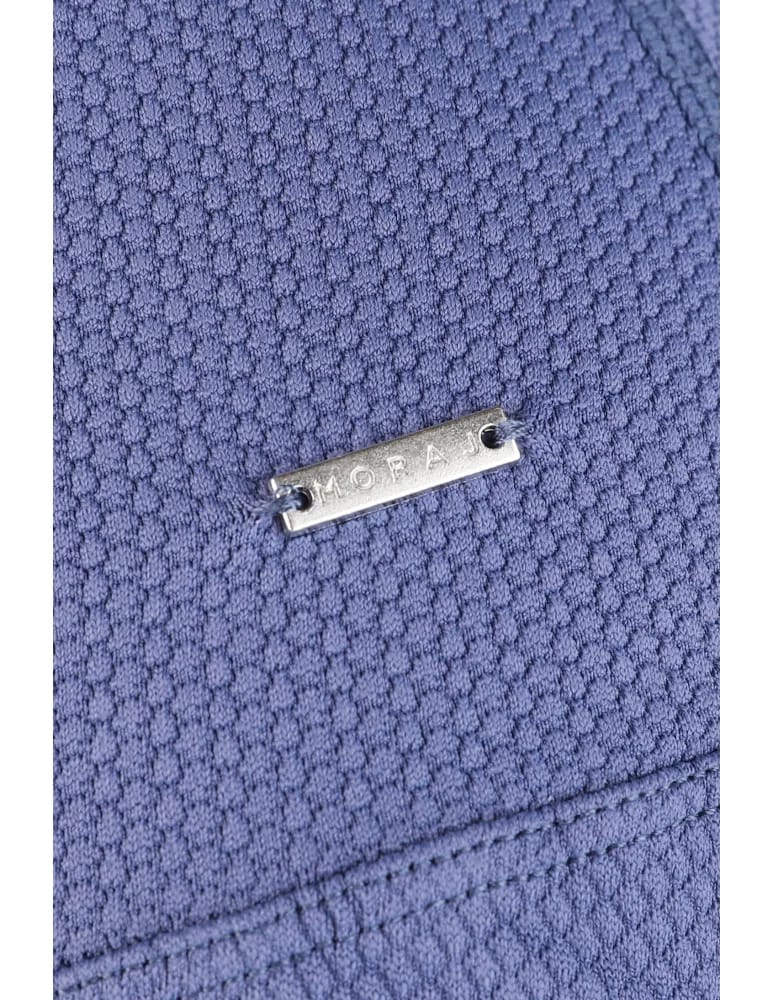 Legginsy damskie - Prążkowane legginsy damskie sportowe z wysokim stanem NIEBIESKI - produkt moraj.pl 4