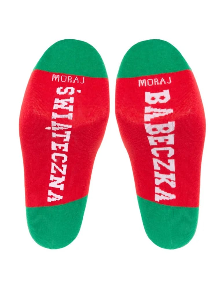 Skarpety - Skarpety damskie z napisem świąteczna babeczka 2-pak WIELOKOLOROWY - produkt moraj.pl 4