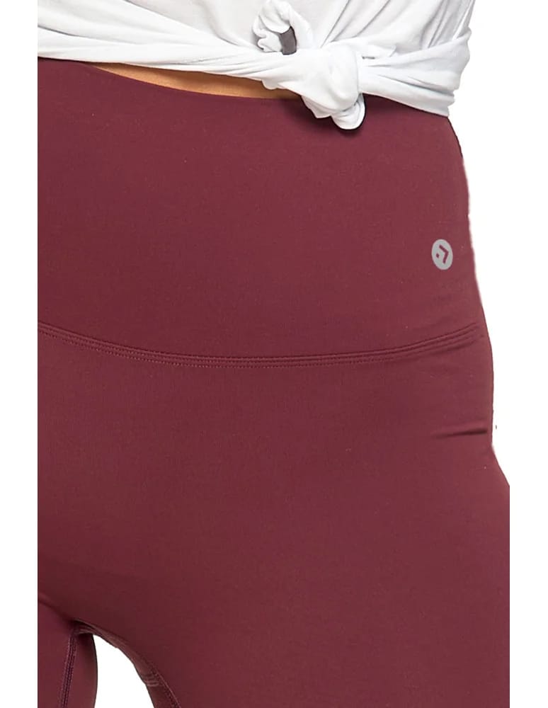 Legginsy damskie - Legginsy damskie sportowe funkcyjne z wysokim stanem BORDOWY  - produkt moraj.pl 6