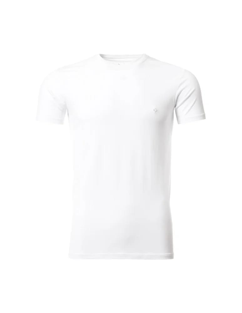 Koszulki i Tank Topy - Koszulka męska T-shirt bawełniana Premium okrągły dekolt BIAŁY  - produkt moraj.pl 6