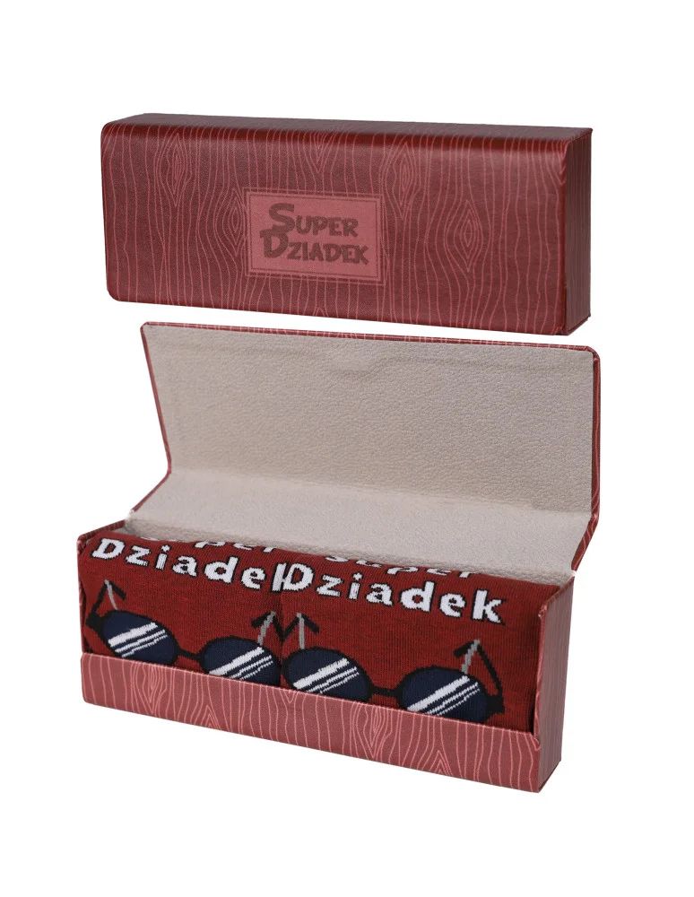 Kategorie produktów - Skarpetki męskie Super Dziadek w opakowaniu prezentowym WZÓR 1 - produkt moraj.pl 2