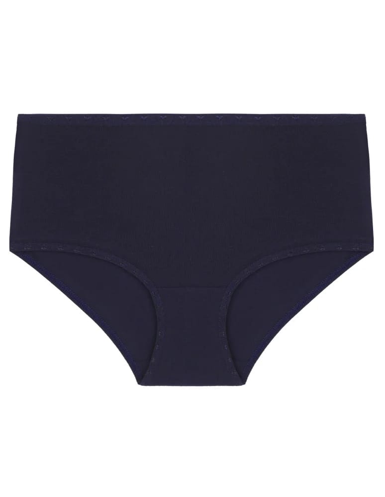 Majtki figi - Damskie figi maxi bikini bawełniane wysoki stan 3-pak WIELOKOLOROWY  - produkt moraj.pl 2