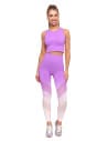 Legginsy damskie push-up z wysokim stanem sportowe RÓŻOWY