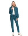 Bluza damska dresowa bez kaptura ZIELONY