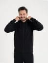 Bluza męska rozpinana gładka bawełniana z kieszeniami CZARNY
