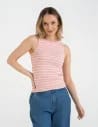 Damska koszulka Tank Top w prążek WZÓR 2