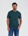 T-shirt męski klasyczny z krótkim rękawem ZIELONY