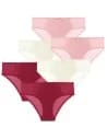 Majtki damskie figi bikini eleganckie z siateczką z tyłu 6-pak WIELOKOLOROWY