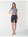 Legginsy kolarki damskie sportowe z kieszeniami GRAFIT