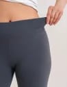 Klasyczne legginsy 3/4 damskie peach touch SZARY