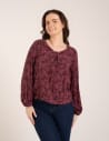 Bluza damska wiskozowa 100% zwiewna o pudełkowym kroju WZÓR 3
