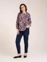 Bluzka damska elegancka z naturalnej wiskozy o kroju oversize WZÓR 2