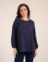 Bluzka damska elegancka z naturalnej wiskozy o kroju oversize WZÓR 3