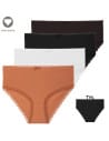 Majtki damskie bikini maxi z wysokim stanem z delikatną koronką WIELOKOLOROWY
