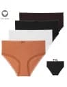 Majtki damskie bikini maxi z wysokim stanem z delikatną koronką WIELOKOLOROWY