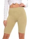 Legginsy damskie wysoki stan typu kolarka peach touch ZIELONY