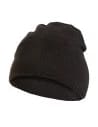 Miękka czapka damska beanie z domieszką wełny CZARNY