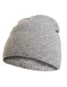 Miękka czapka damska beanie z domieszką wełny SZARY