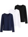 Longsleeve bawełniane Slim Fit Wielopak bawełniany z dekoltem V 3-pak S 