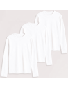 Wielopak koszulek męskich z długim rękawem bawełniane dopasowane Slim Fit 3-pak M