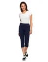 Klasyczne legginsy 3/4 damskie peach touch GRANATOWY