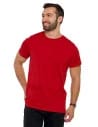 Koszulka męska T-shirt bawełniana Premium okrągły dekolt BORDOWY