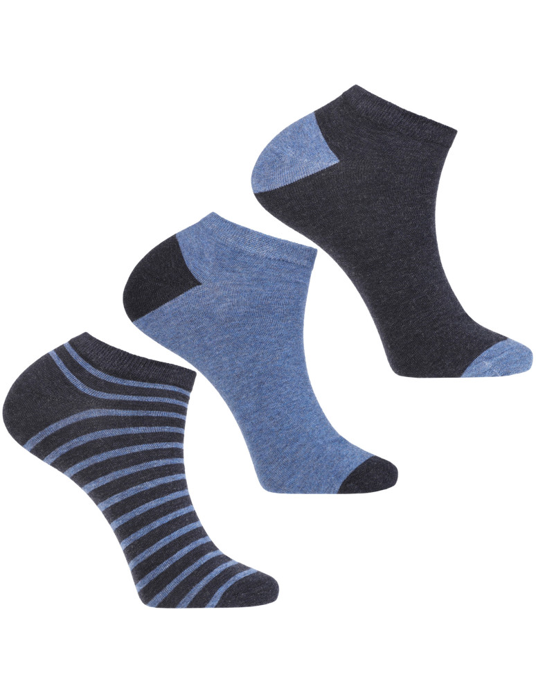 Skarpetki stopki męskie 3-pak (Kolor: GRANATOWY - Rozmiar: 39-42)