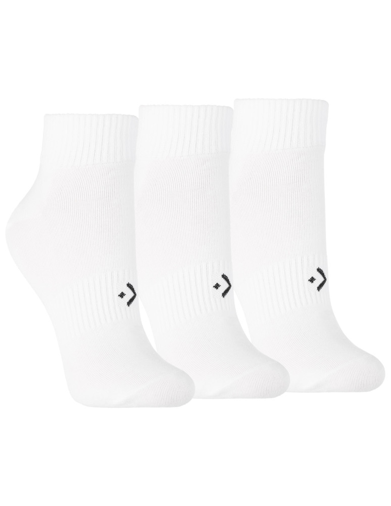 Damskie skarpetki białe za kostkę ze ściągaczami 3-pak (Kolor: BIAŁY - Rozmiar: 38-41)