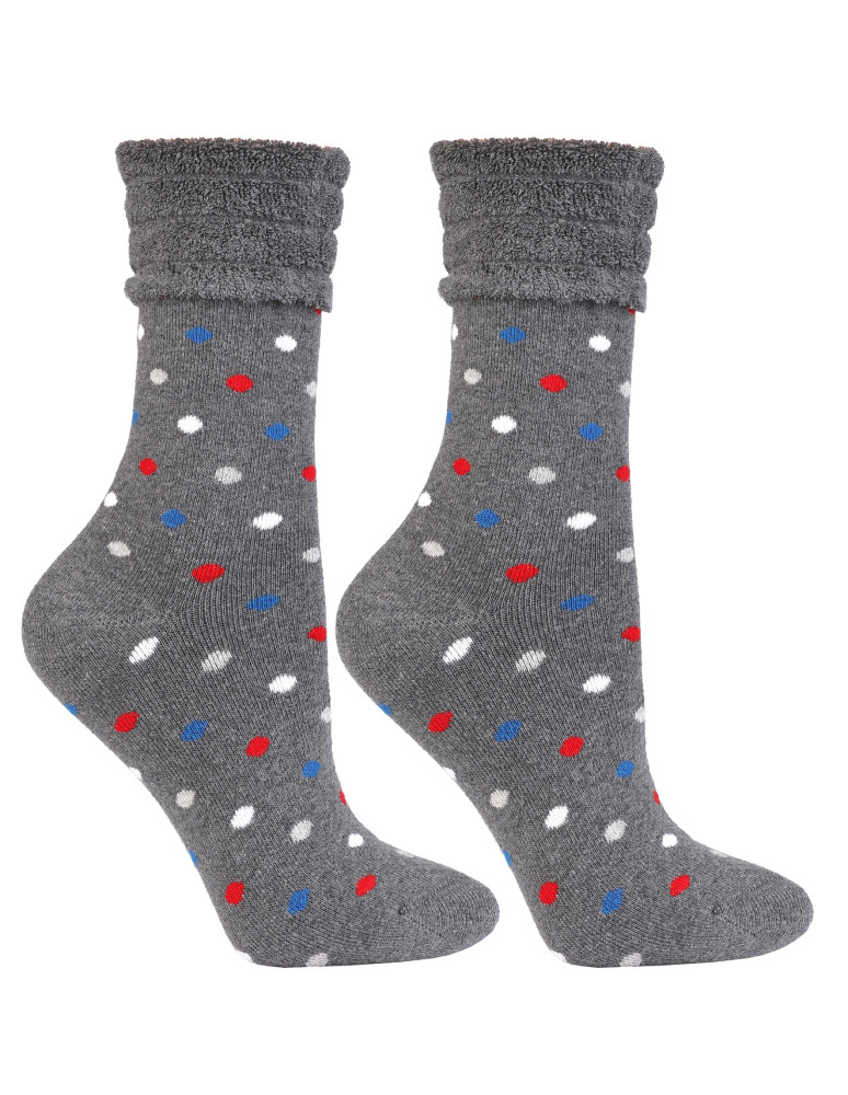 Skarpety damskie ciepłe Frotte długie (Kolor: WZÓR 2 - Rozmiar: 38-41)