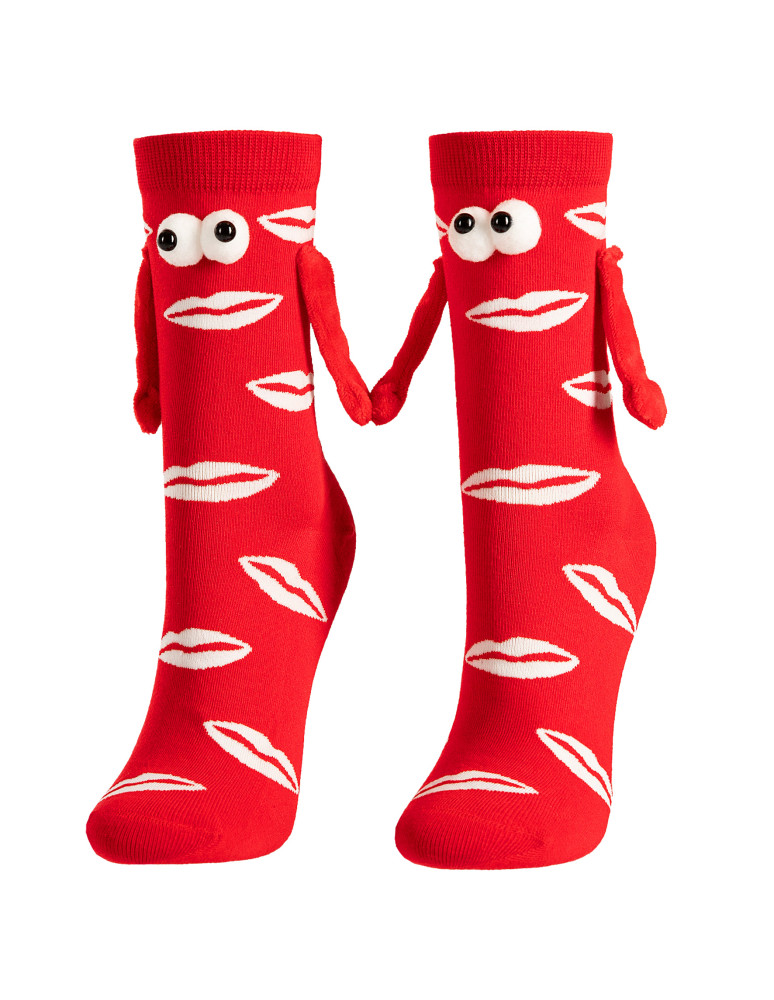 Zabawne skarpety damskie Friendsy z magnetycznymi rączkami (Kolor: WZÓR 1 - Rozmiar: 35-38)