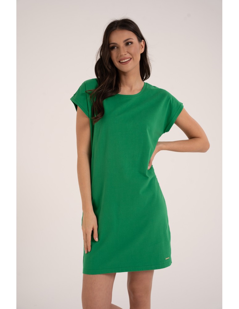 Sukienka damska bawełniana z ozdobnym tyłem (Kolor: CZARNY - Rozmiar: XL)