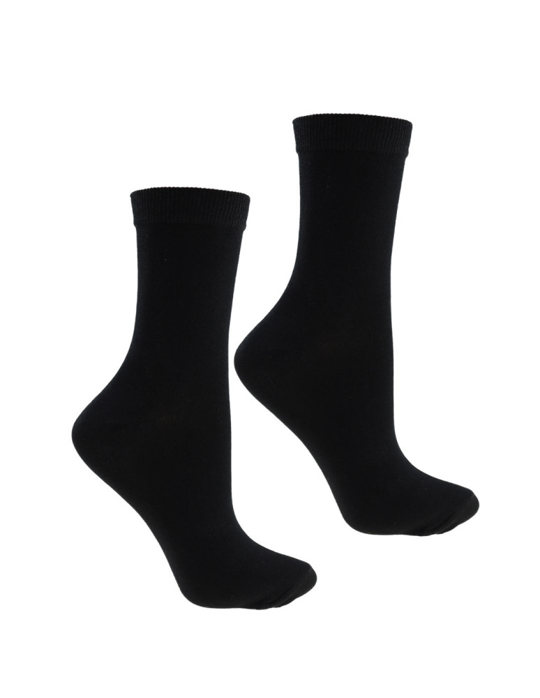 Długie skarpety damskie z wiskozy bambusowej (Kolor: CZARNY - Rozmiar: 38-41)