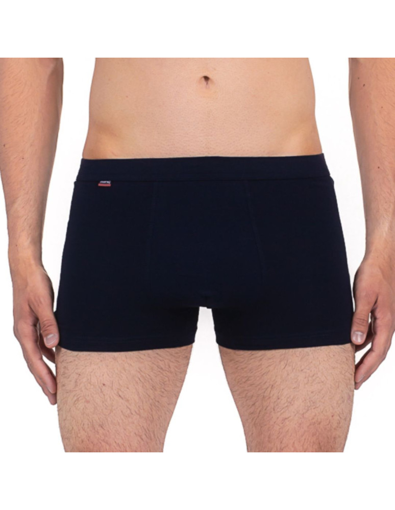 Bokserki męskie bawełniane dopasowane bez wzoru (Kolor: CZARNY - Rozmiar: L)