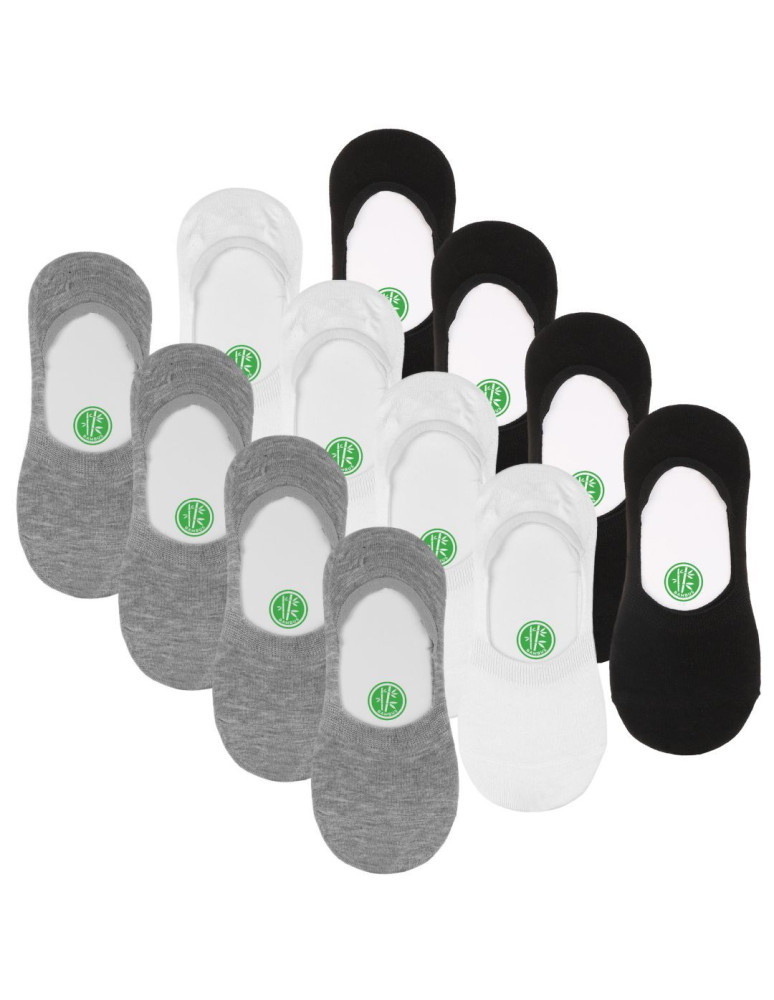 Skarpetki niskie stopki męskie bambusowe 12-pak (Kolor: WIELOKOLOROWY - Rozmiar: 43-45)