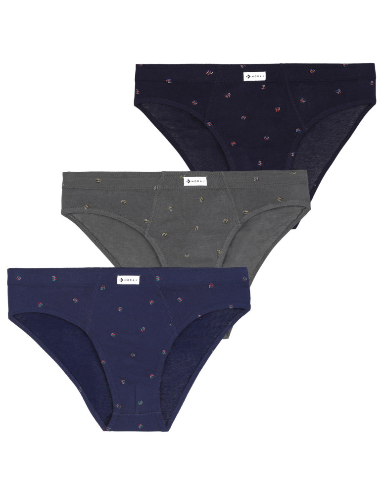 Majtki slipy męskie bawełniane 3-pak (Rozmiar: 2XL - Kolor: WIELOKOLOROWY)