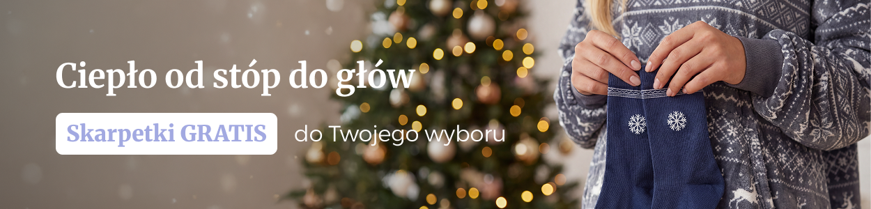 Skarpetki gratis do szlafroka, piżamy, kocobluzy