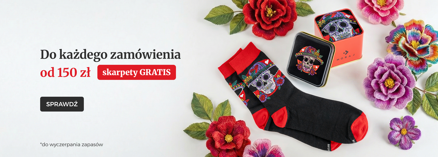 Skarpetki gratis do zamówień od 150 zł w sklepie moraj.pl